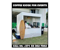 Rental Kiosk for Events in Abu Dhabi | Foldable Kiosk | Burger Kiosk | Coffee Kiosk.