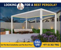 Strong Aluminum Pergola in Uae | Powder Coating Aluminum Pergola | Pergola Company in Dubai.