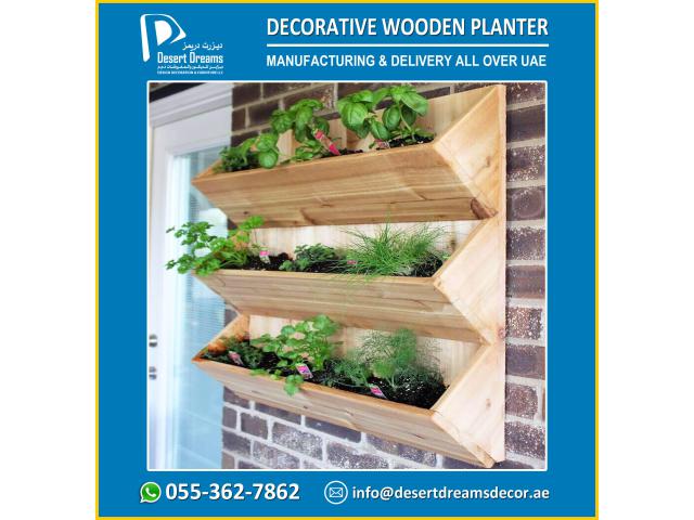 Wooden Planter Box Suppliers in Uae | Large Area Planter Box.