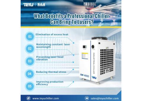 TEYU Industrial Chiller CW-6000 with Cooling Capacity of 3100W