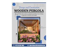 Outdoor Wooden Pergola Manufacturer in Uae.