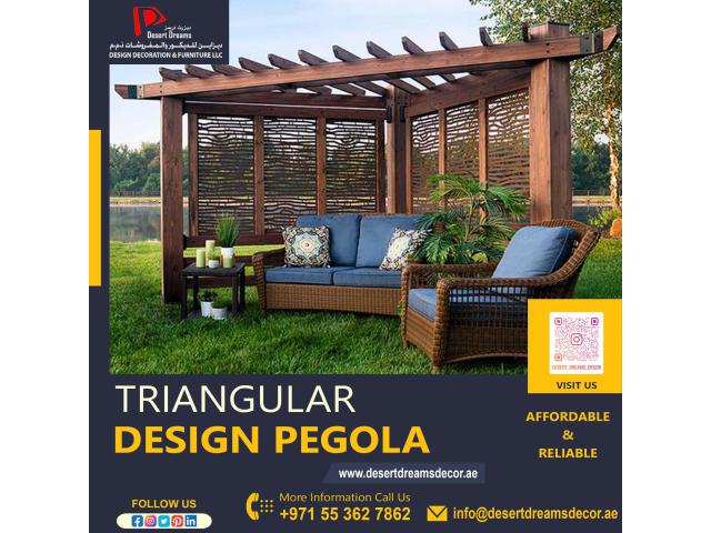 Outdoor Wooden Pergola Manufacturer in Uae.