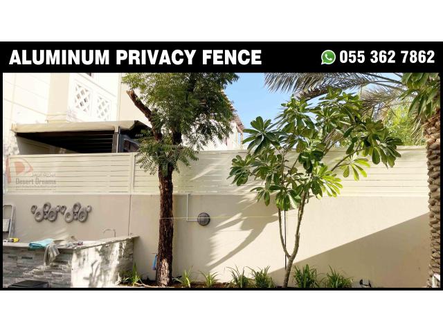 Wall Mounted Aluminum Fence Dubai | Privacy Aluminum Panels.