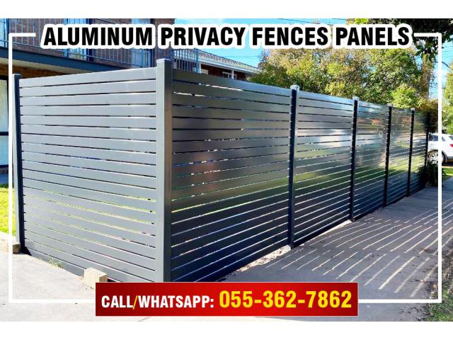 Wall Mounted Aluminum Fence Dubai | Privacy Aluminum Panels.