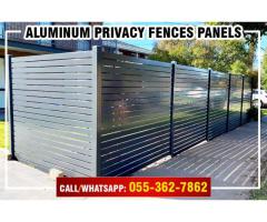 Wall Mounted Aluminum Fence Dubai | Privacy Aluminum Panels.