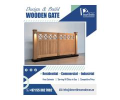Wooden Fencing Work in Dubai | Natural Wood Fence | Pool Privacy Fence Uae.