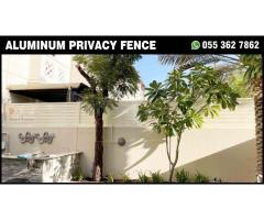 Aluminum Slatted Fences Uae | Wall Mounted Privacy Panels Uae.