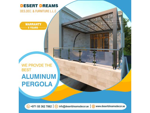Aluminum Sun Shades Pergola Supplies in Uae | Modern Design Aluminum Pergola Dubai.
