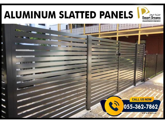 Aluminum Privacy Fence Dubai | Tank Privacy Aluminum Panels in Uae.