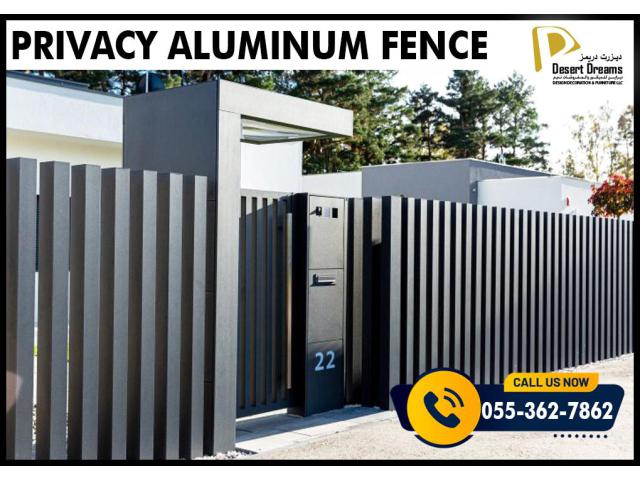 Aluminum Privacy Fence Dubai | Tank Privacy Aluminum Panels in Uae.