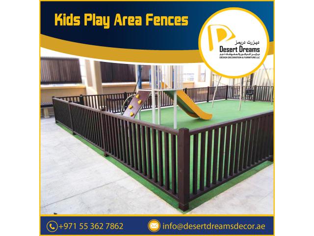 Nursery Wooden Fence Suppliers in Uae | Kids Play Area Fence Dubai.