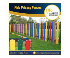 Nursery Wooden Fence Suppliers in Uae | Kids Play Area Fence Dubai.