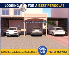 Wooden Pergola for Luxury Cars in Uae | Large Area Parking Pergola Dubai.