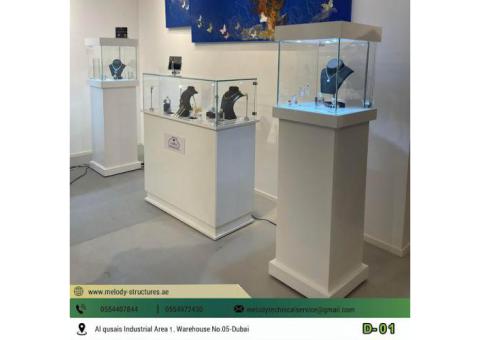 Jewelry Showcase Manufacturers in Dubai | Rental Showcase in UAE