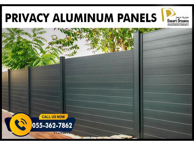 Aluminum Privacy Panels Uae | Design and Fabrication Aluminum Fence in Uae.
