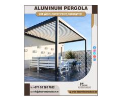 Aluminum Pergola Design Uae | Louver Roof Aluminum Pergola Dubai.