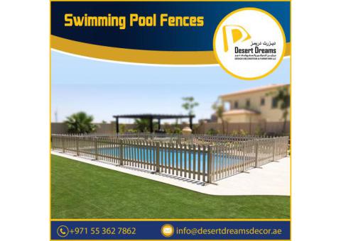 Swimming Pool Wooden Fencing Uae | Privacy Fence Panels | Garden Fence Dubai.