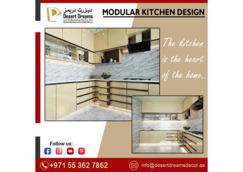 Kitchen Cabinets Design and Installation in Uae | Interior Fit-Out Work in Abu Dhabi.