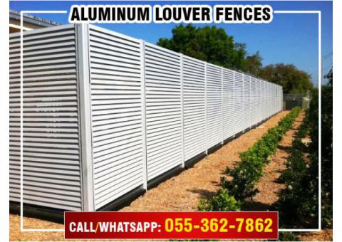 Aluminum Fence Abu Dhabi | Louver Aluminum Fencing Uae.