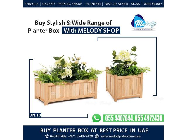 Planter Box Suppliers in UAE | Wooden Planter Box