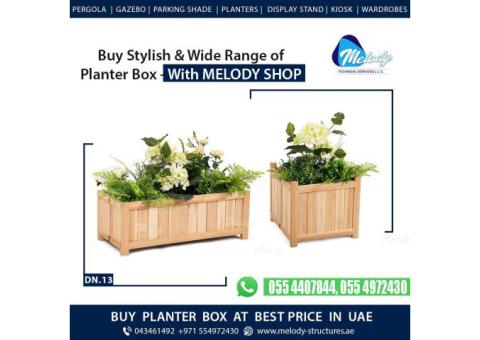Planter Box Suppliers in UAE | Wooden Planter Box