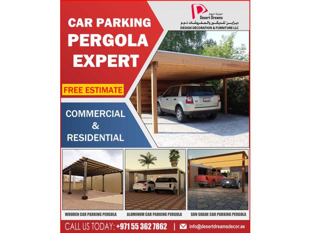 Car Parking Wooden Pergola Dubai | Beat The Heat | Car Parking Aluminum Pergola Uae.