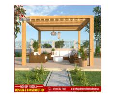 Teak Wood Pergola Manufacturer and Installing in Uae.