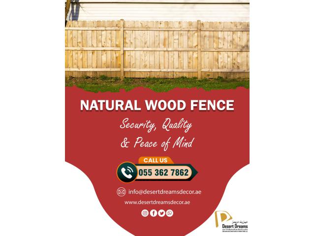 Natural Wood Fencing Dubai | White Picket Fences | Rental Fences Suppliers in Dubai.