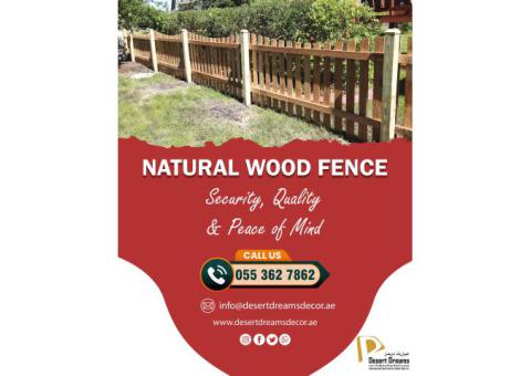 Events Fence Dubai | White Picket Fence | Solid Wood Fencing Work in Uae.