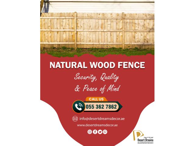 Natural Wood Fencing Dubai | Wooden Fence Contractor in Uae.