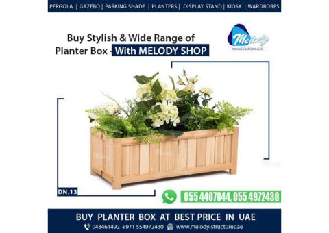 Wooden Planter Box in UAE | Planter Box in Dubai