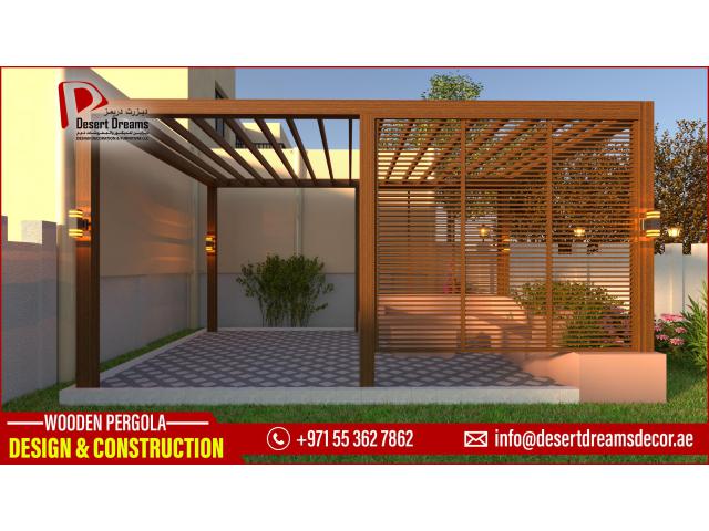 Timber Pergola Suppliers in Dubai | Wooden Pergola Company in Uae.