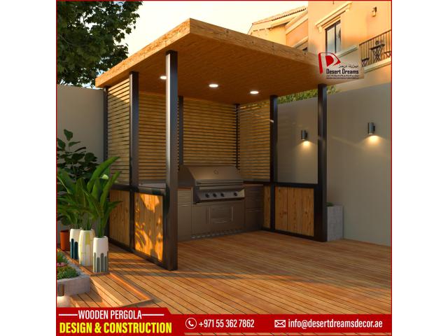 Timber Pergola Suppliers in Dubai | Wooden Pergola Company in Uae.