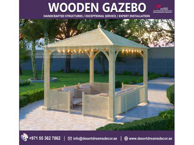 Timber Gazebo Manufacturer and Suppliers in Uae | Luxury Wooden Gazebos Uae.