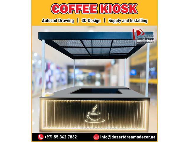 Perfume Kiosk Manufacturer in Uae | Coffee and Food Kiosk | Creative Kiosk Design.