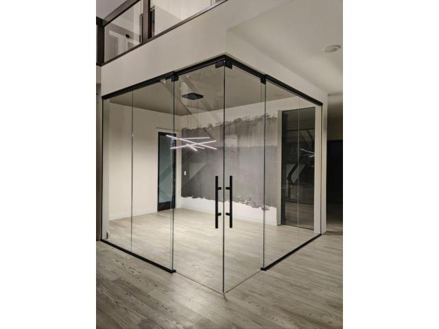 GLASS DOOR & GLASS PARTITION MAKER DUBAI : 055-7274240