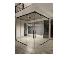 GLASS DOOR & GLASS PARTITION MAKER DUBAI : 055-7274240