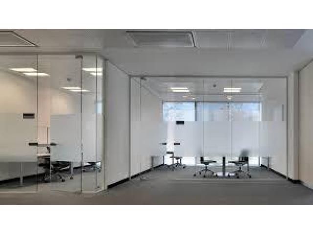 DEMOLITION GLASS PARTITION/ GYPSUM PARTITION FIT OUT 052-1190882