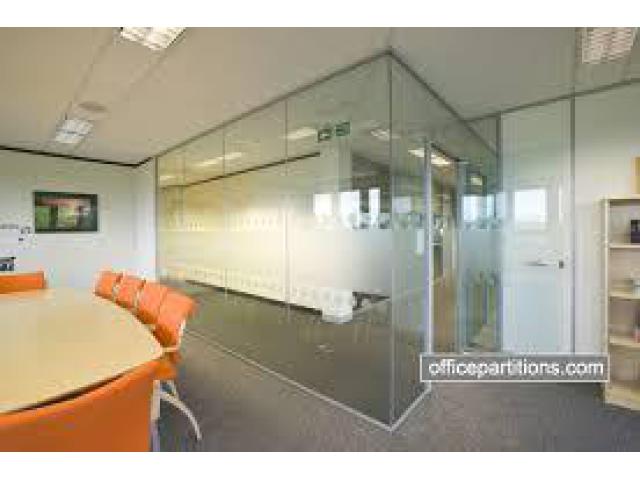 DEMOLITION GLASS PARTITION/ GYPSUM PARTITION FIT OUT 052-1190882