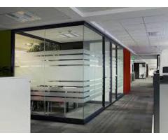 DEMOLITION GLASS PARTITION/ GYPSUM PARTITION FIT OUT 052-1190882