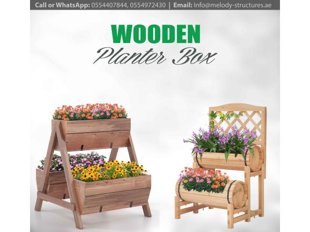 Wooden Planter Box in UAE | Custom Made Planter Box Manufacturer