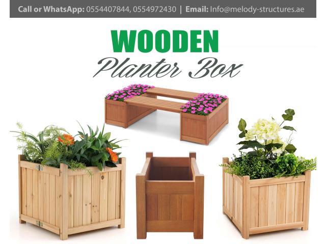 Wooden Planter Box in UAE | Custom Made Planter Box Manufacturer