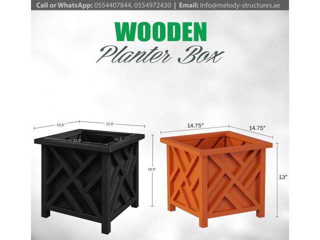 Wooden Planter Box in UAE | Custom Made Planter Box Manufacturer