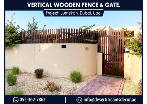 Outdoor Wooden Fencing Abu Dhabi | Kids Privacy Fences | Natural Wood Fences Uae.