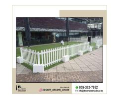 Outdoor Wooden Fencing Abu Dhabi | Kids Privacy Fences | Natural Wood Fences Uae.