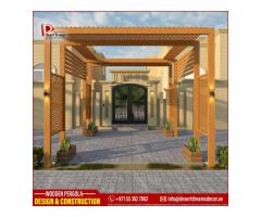 Wooden Pergola Contractor in Abu Dhabi | Wooden Pergola Al Ain.