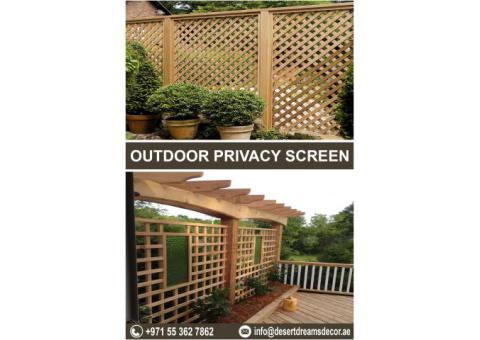 Timber Fence Suppliers in Uae | Wooden Screen Panels | Wooden Mesh Panels Uae.