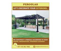 Timber Pergola Making in Uae | Restaurant Seating Pergola | Dubai | Abu Dhabi.