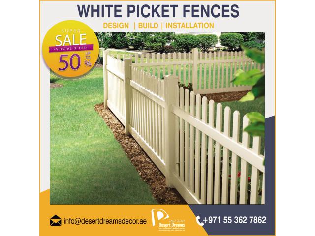 Solid Wood Fences Dubai | Free Standing Wooden Fences Suppliers in Uae.