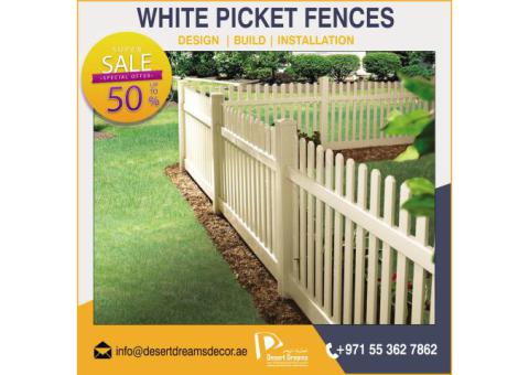 Solid Wood Fences Dubai | Free Standing Wooden Fences Suppliers in Uae.